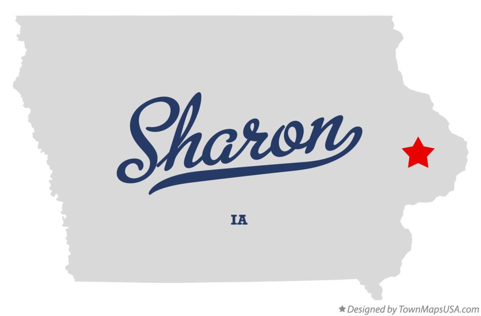 Map of Sharon Iowa IA