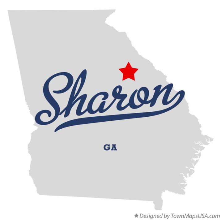 Map of Sharon Georgia GA