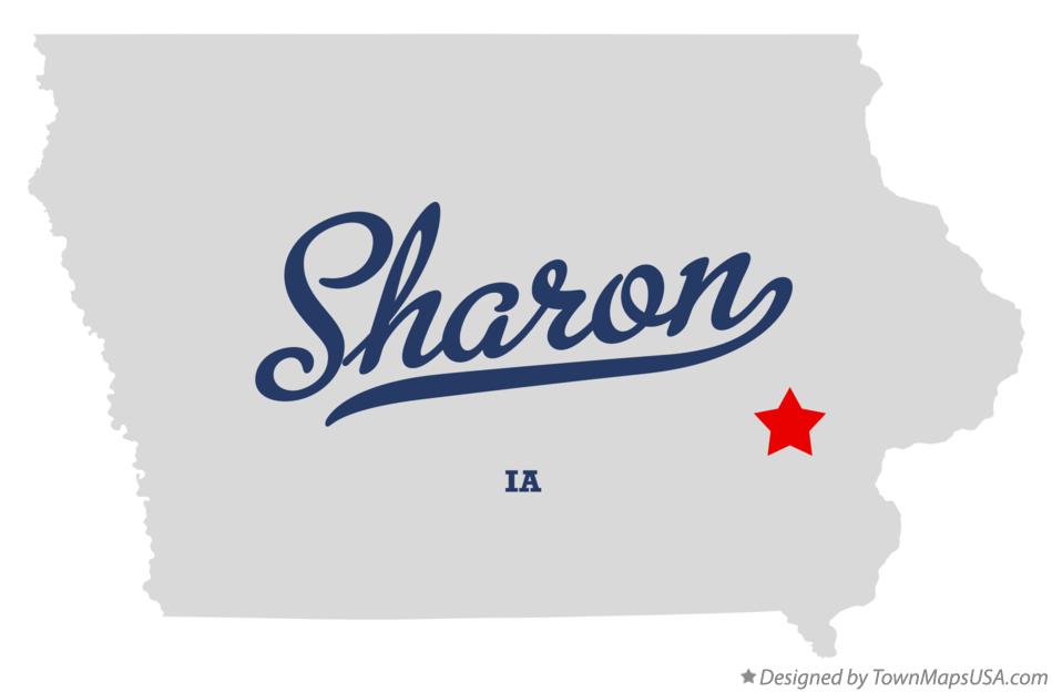 Map of Sharon Iowa IA