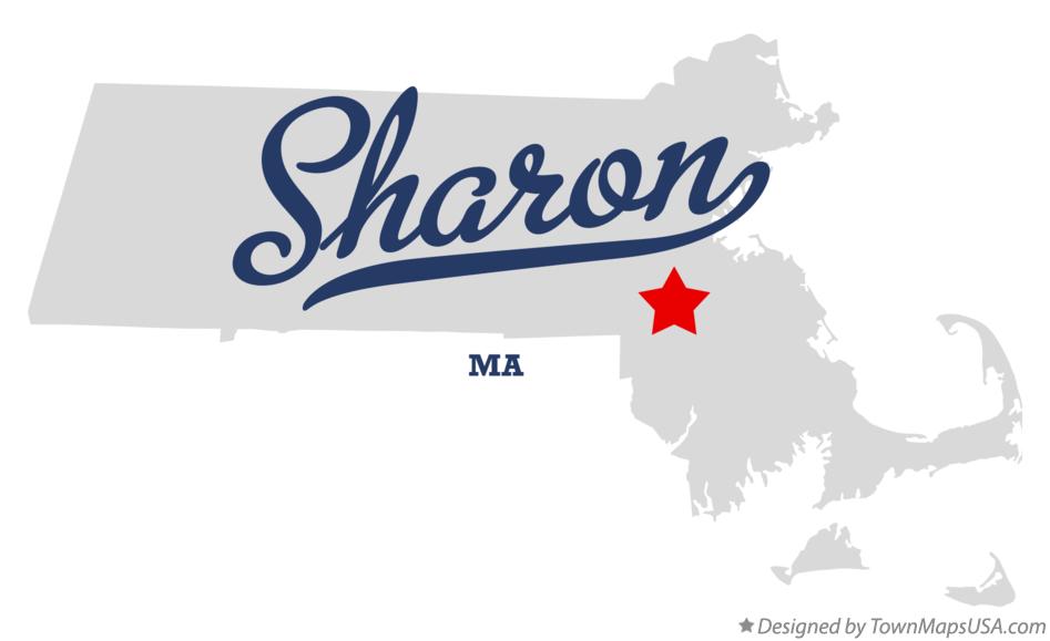 Map of Sharon Massachusetts MA