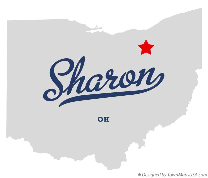 Map of Sharon Ohio OH