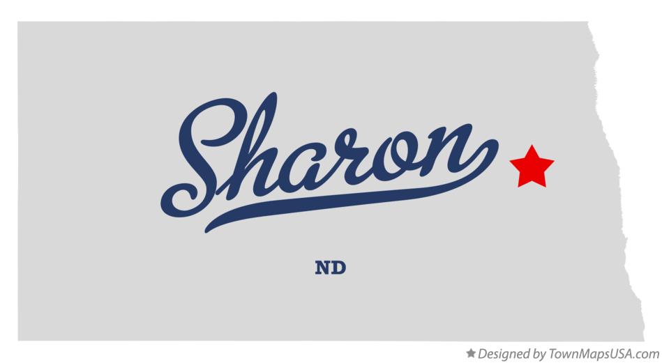 Map of Sharon North Dakota ND