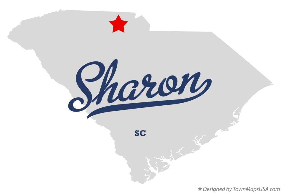 Map of Sharon South Carolina SC
