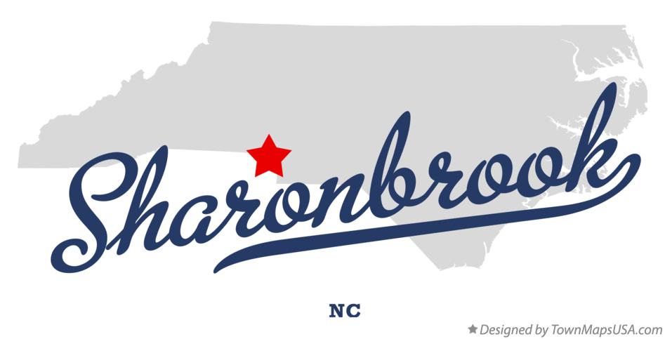Map of Sharonbrook North Carolina NC