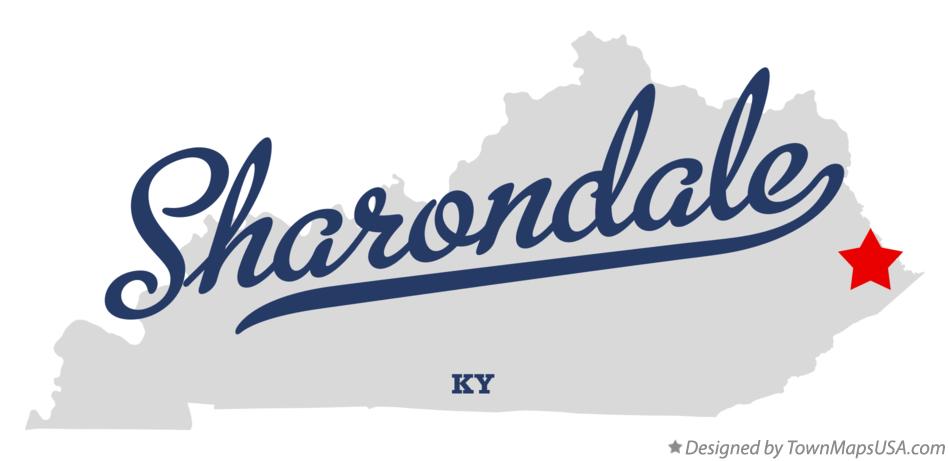 Map of Sharondale Kentucky KY