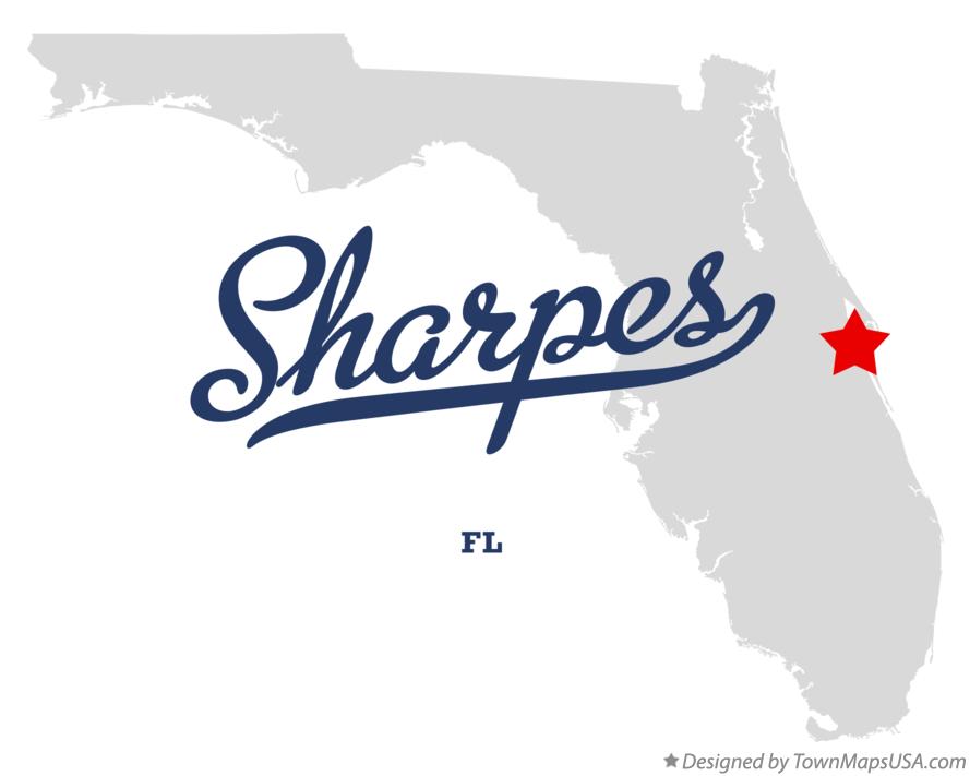 Map of Sharpes Florida FL