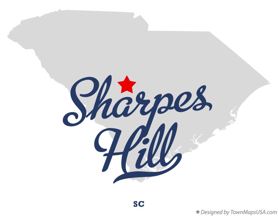 Map of Sharpes Hill South Carolina SC