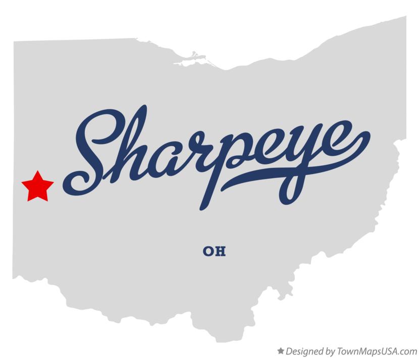 Map of Sharpeye Ohio OH