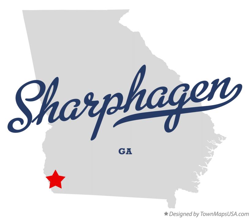 Map of Sharphagen Georgia GA
