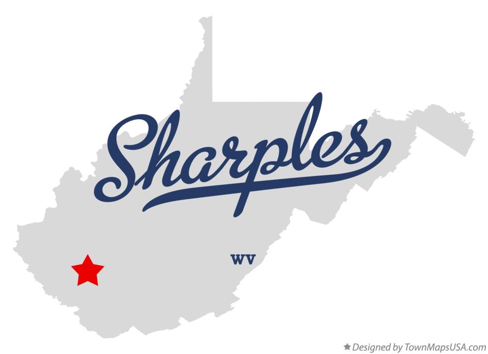 Map of Sharples West Virginia WV
