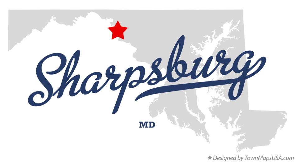 Map of Sharpsburg Maryland MD