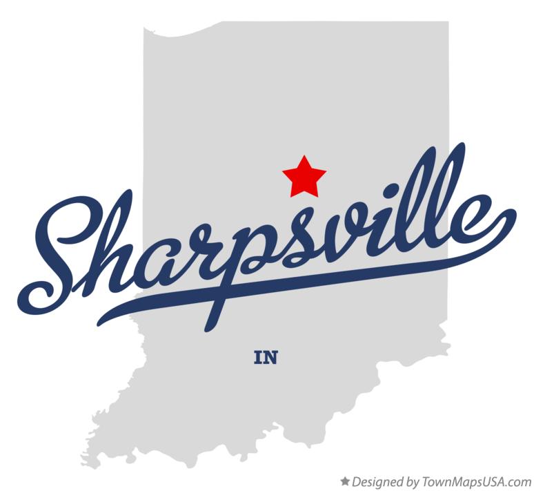 Map of Sharpsville Indiana IN