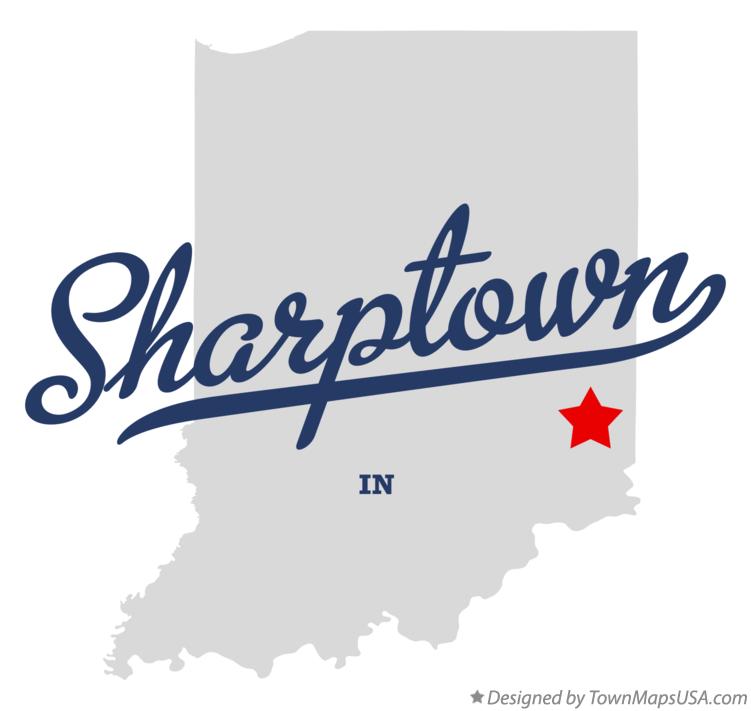 Map of Sharptown Indiana IN