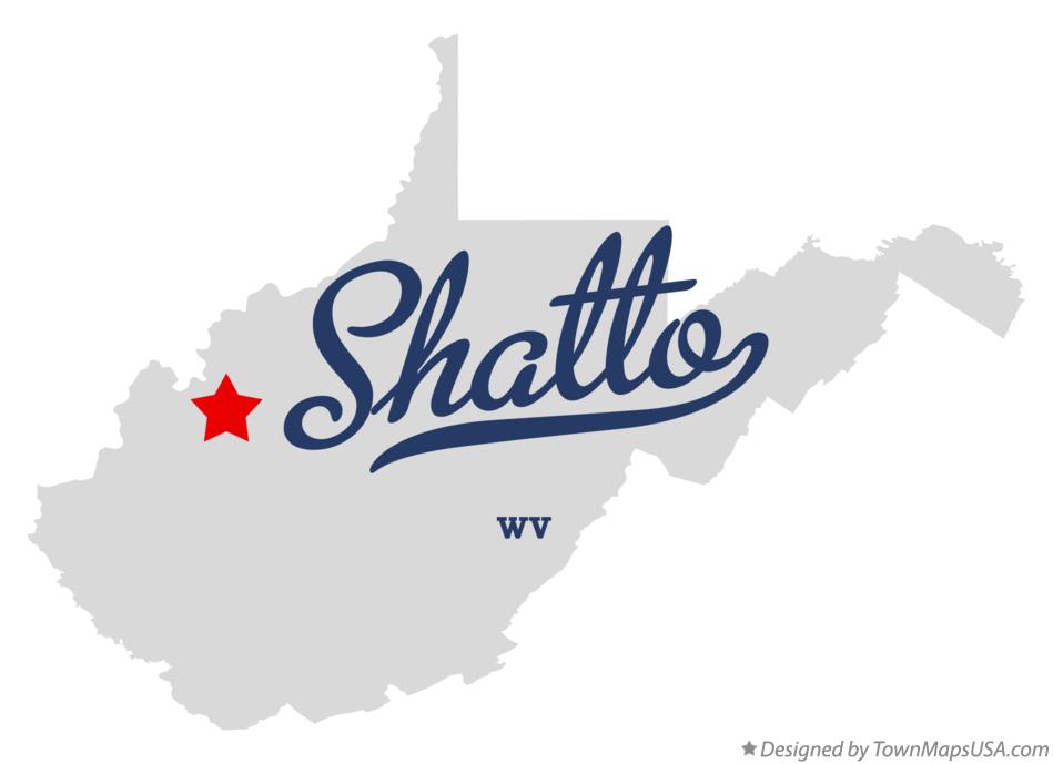 Map of Shatto West Virginia WV