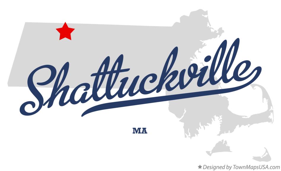 Map of Shattuckville Massachusetts MA