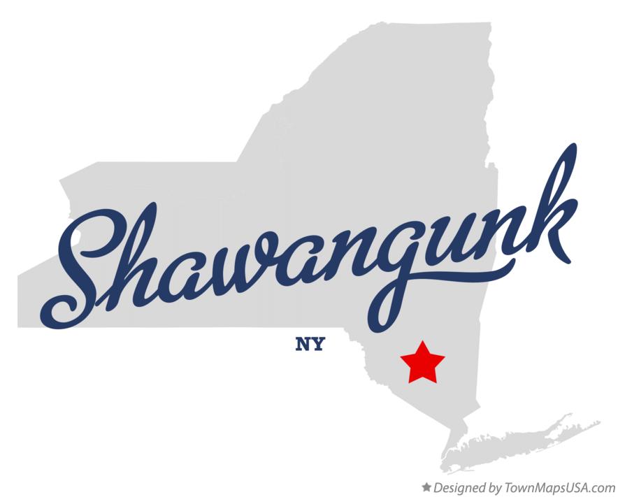 Map of Shawangunk New York NY
