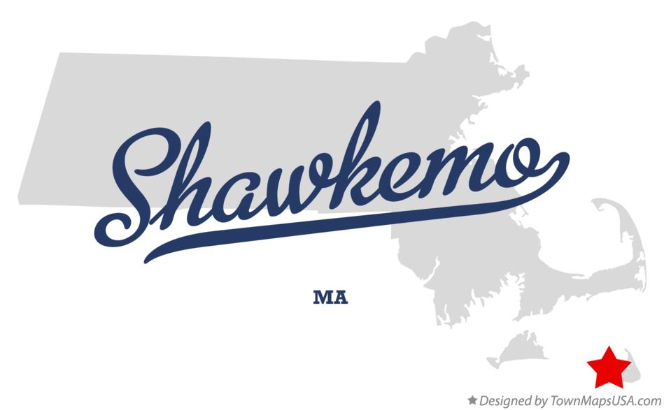 Map of Shawkemo Massachusetts MA