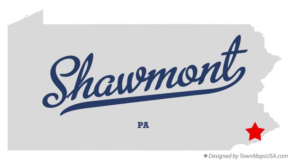 Map of Shawmont Pennsylvania PA
