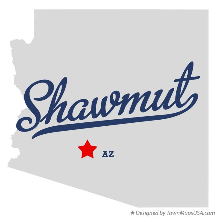 Map of Shawmut Arizona AZ