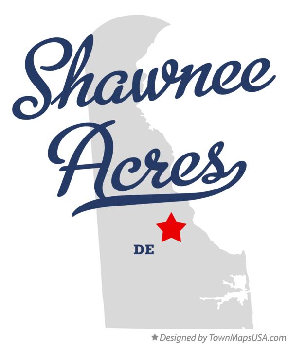 Map of Shawnee Acres Delaware DE