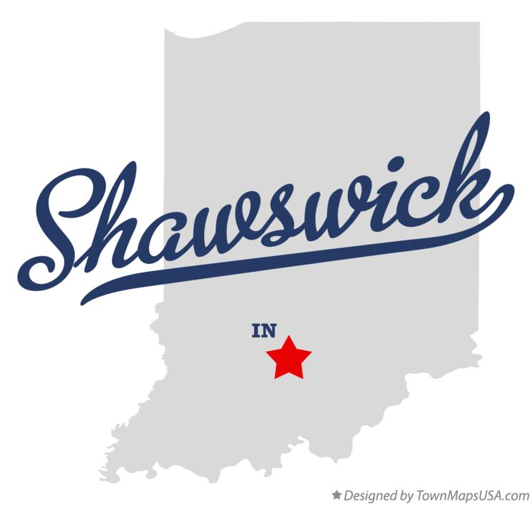 Map of Shawswick Indiana IN