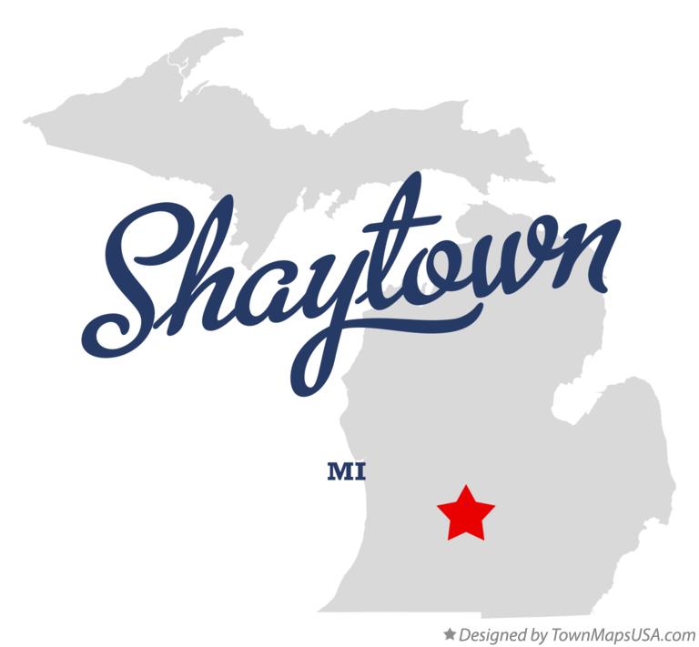 Map of Shaytown Michigan MI