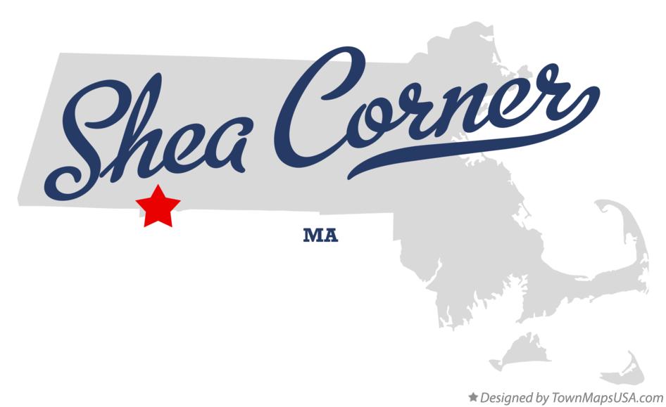 Map of Shea Corner Massachusetts MA
