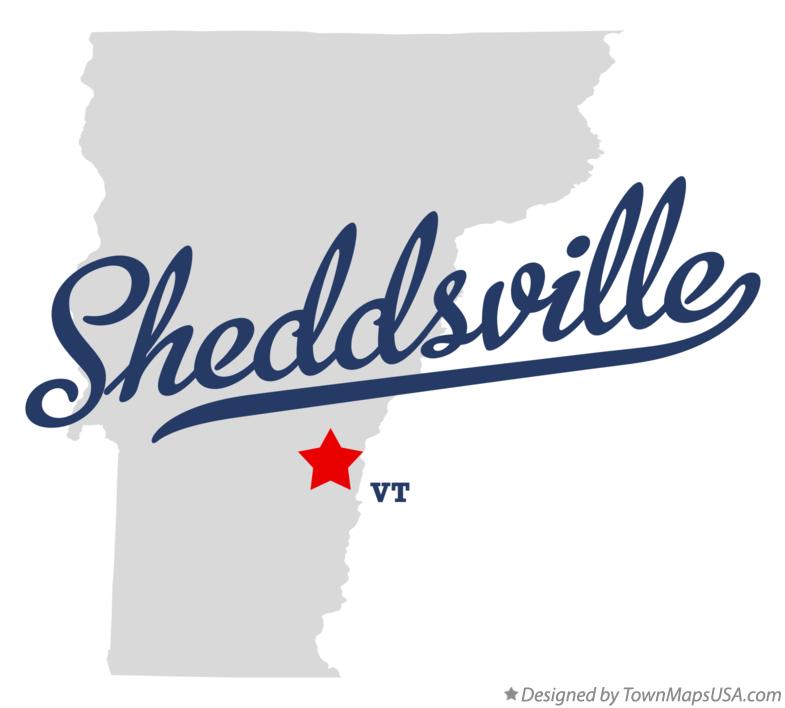 Map of Sheddsville Vermont VT