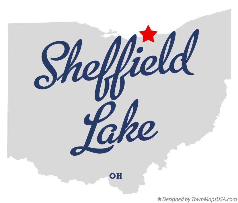 Map of Sheffield Lake Ohio OH