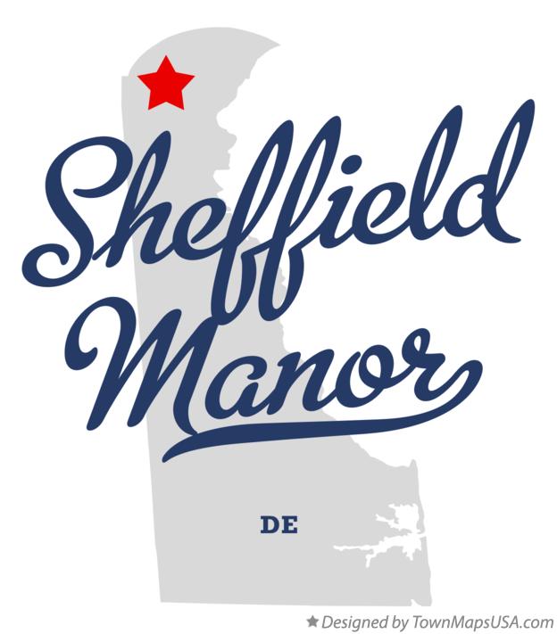 Map of Sheffield Manor Delaware DE