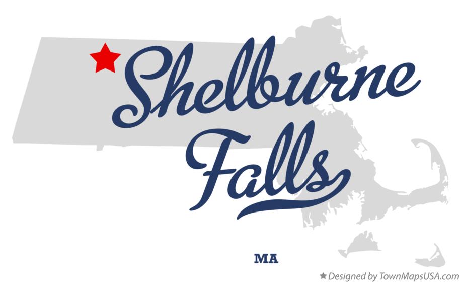 Map of Shelburne Falls Massachusetts MA