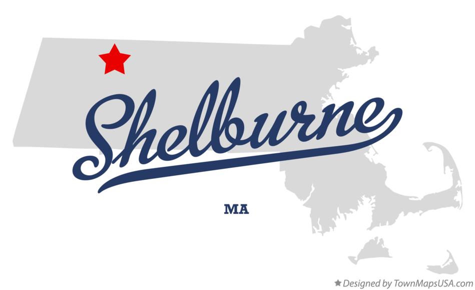 Map of Shelburne Massachusetts MA