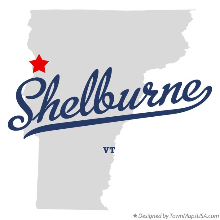 Map of Shelburne Vermont VT