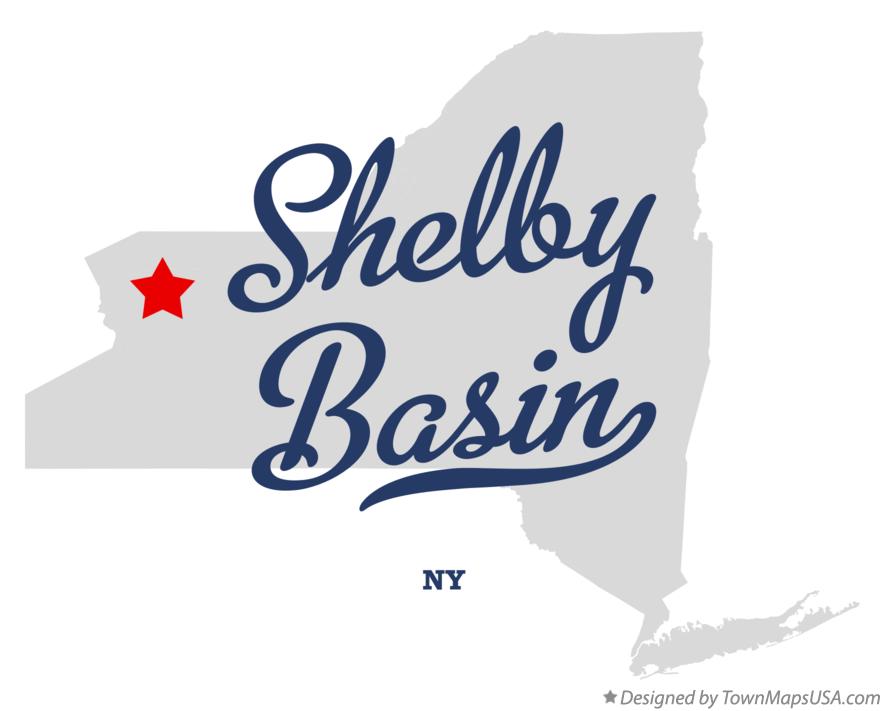 Map of Shelby Basin New York NY