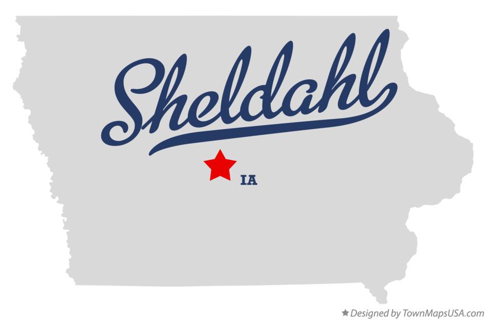 Map of Sheldahl Iowa IA