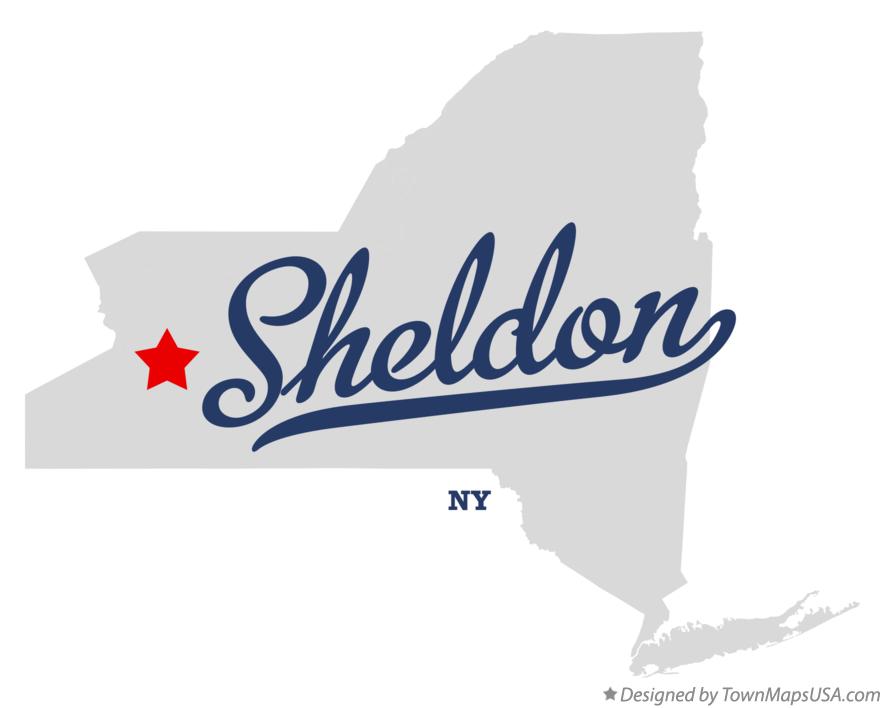Map of Sheldon New York NY