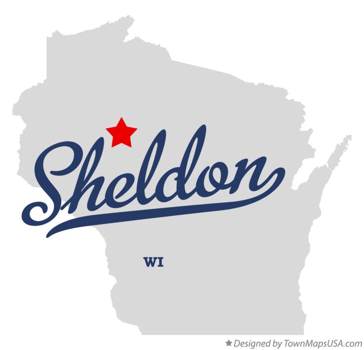 Map of Sheldon Wisconsin WI