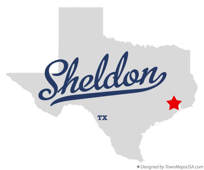 Map of Sheldon Texas TX