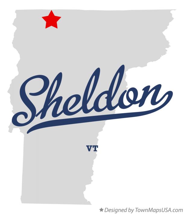 Map of Sheldon Vermont VT