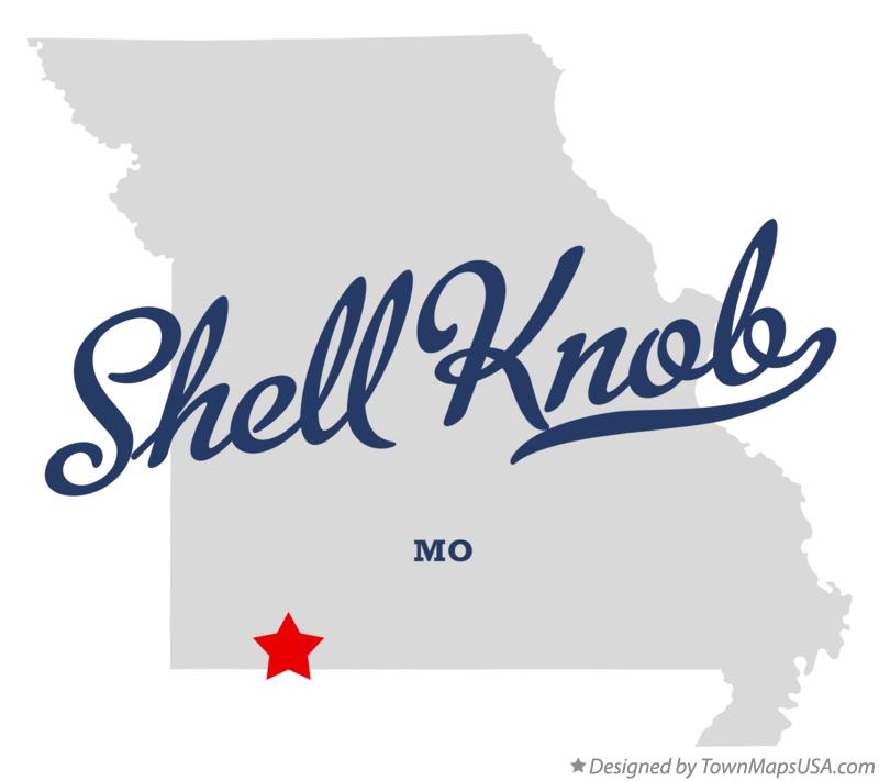 Map of Shell Knob Missouri MO