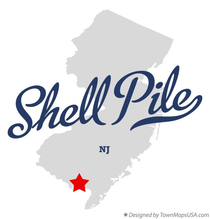 Map of Shell Pile New Jersey NJ
