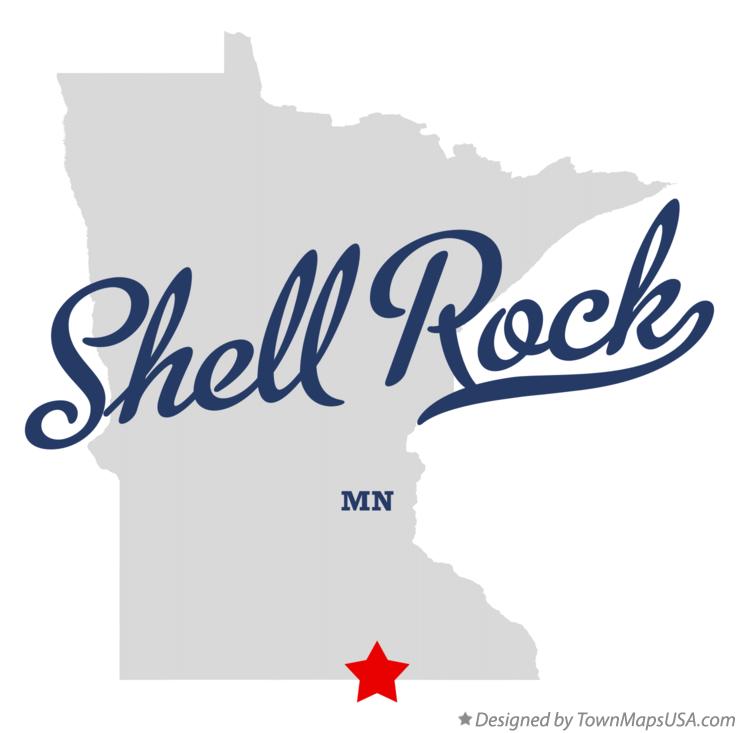 Map of Shell Rock Minnesota MN