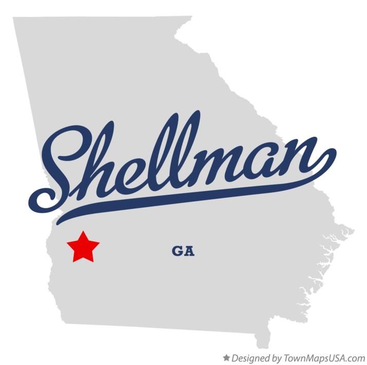 Map of Shellman Georgia GA