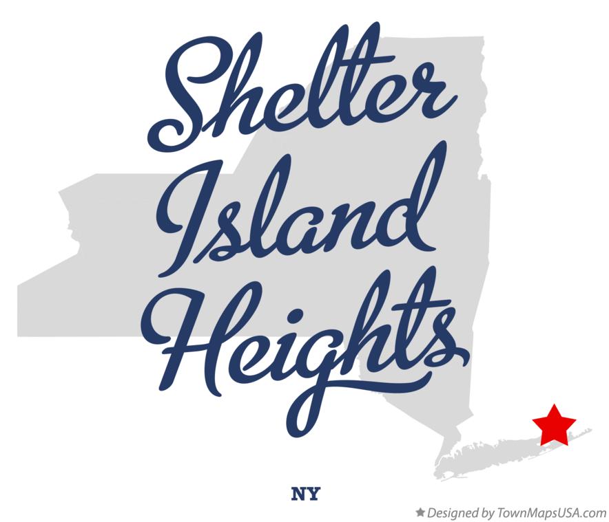 Map of Shelter Island Heights New York NY