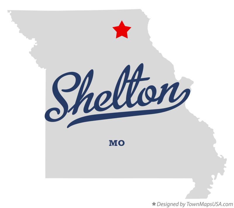 Map of Shelton Missouri MO