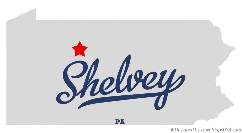 Map of Shelvey Pennsylvania PA