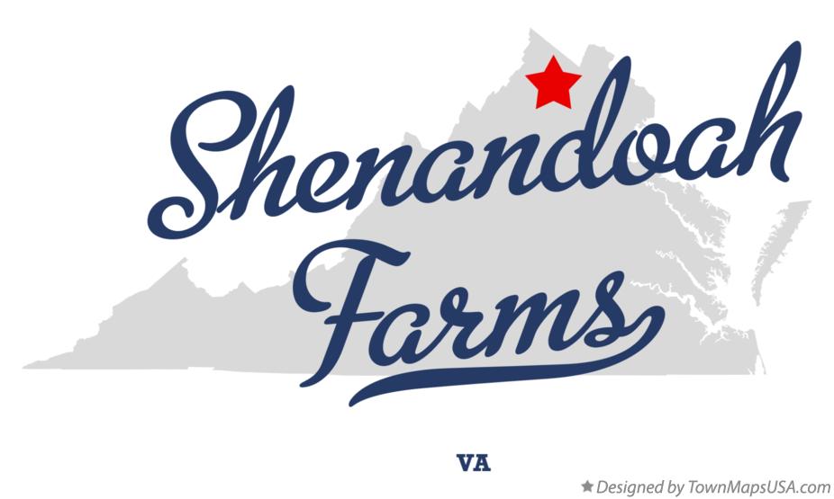 Map of Shenandoah Farms Virginia VA