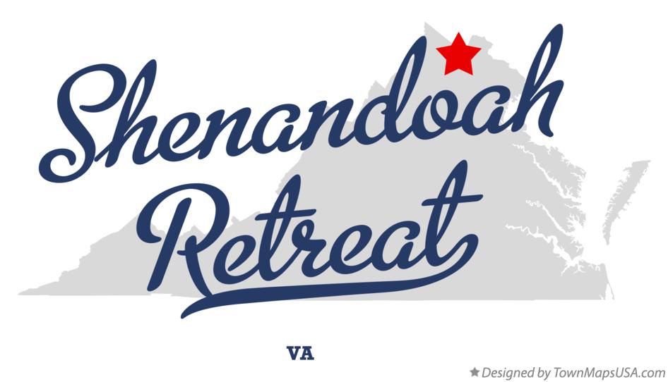 Map of Shenandoah Retreat Virginia VA