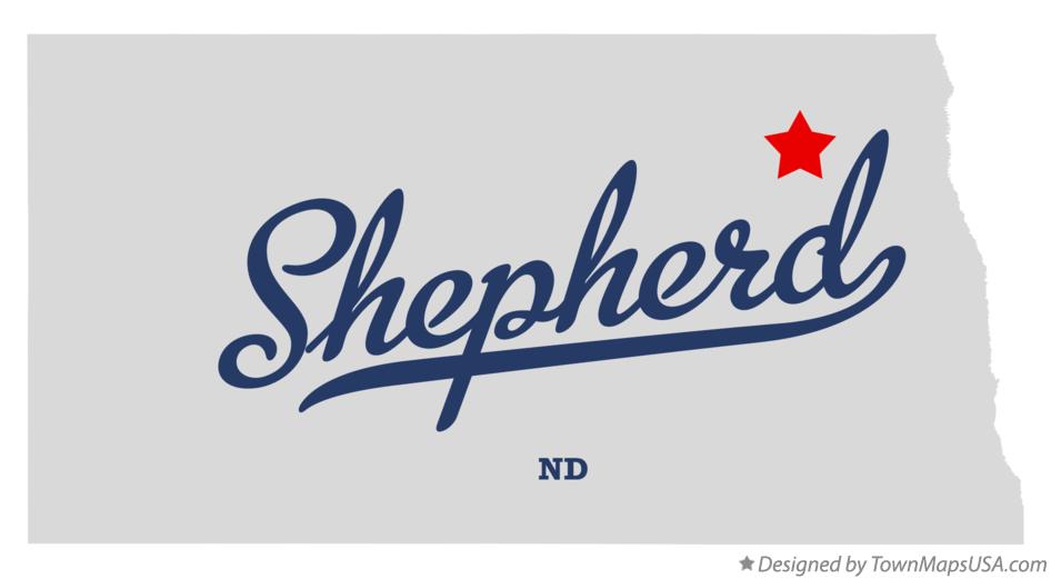 Map of Shepherd North Dakota ND