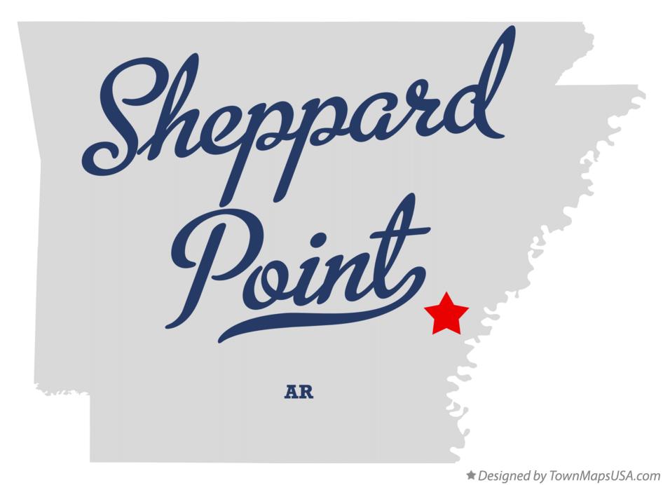 Map of Sheppard Point Arkansas AR